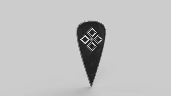 Shield pin with diamond