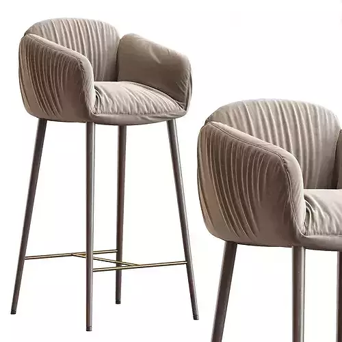 Jolie My Home Collection barstool 3D model 6
