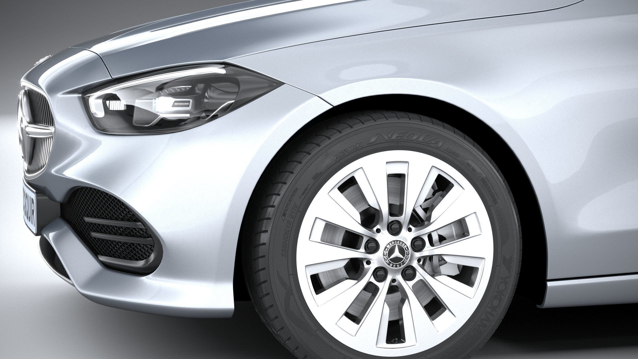 Mercedes-Benz C-Class Basic 2022 3D model_3