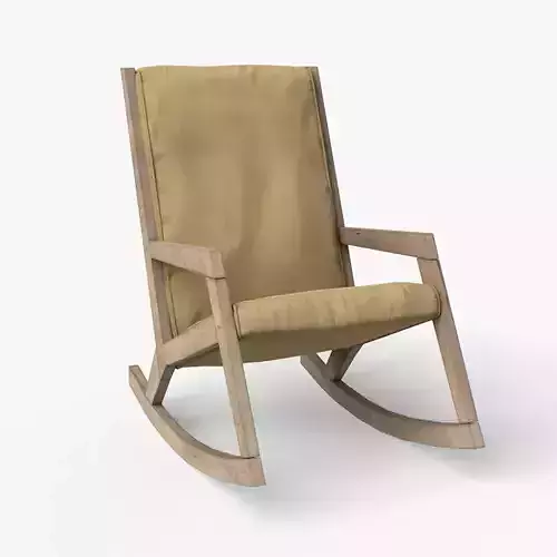 Rezzan Rocking Chair in hickory