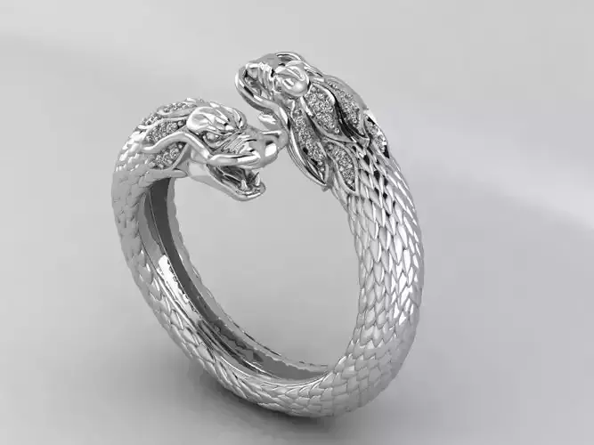 Bracelet dragon ring