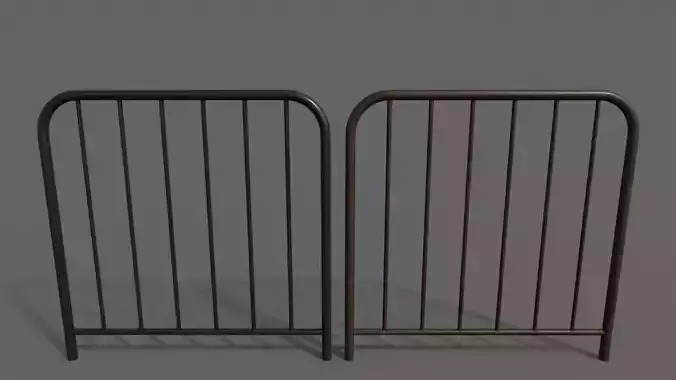 PBR Pedestrian Guard Rail Black V2