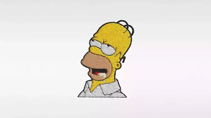 Embroidered Patch Homer