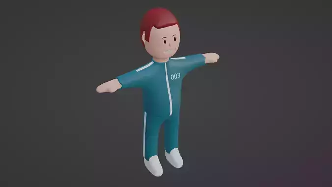 Squid Game Character - Number Three