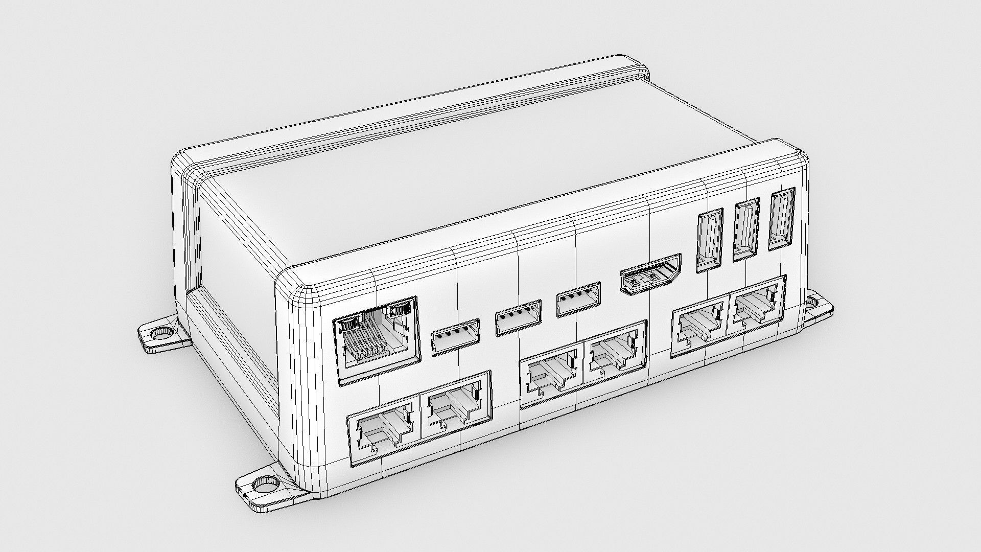 Victron Energy Cerbo GX 3D model_14