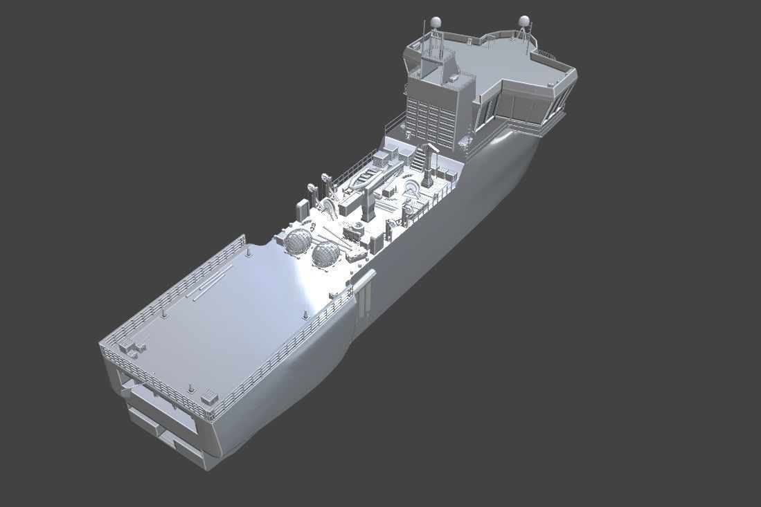 Barbaros Hayrettin Sismic Research Vessel  3D model_1