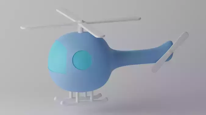 Cartoon Cute Helicopter