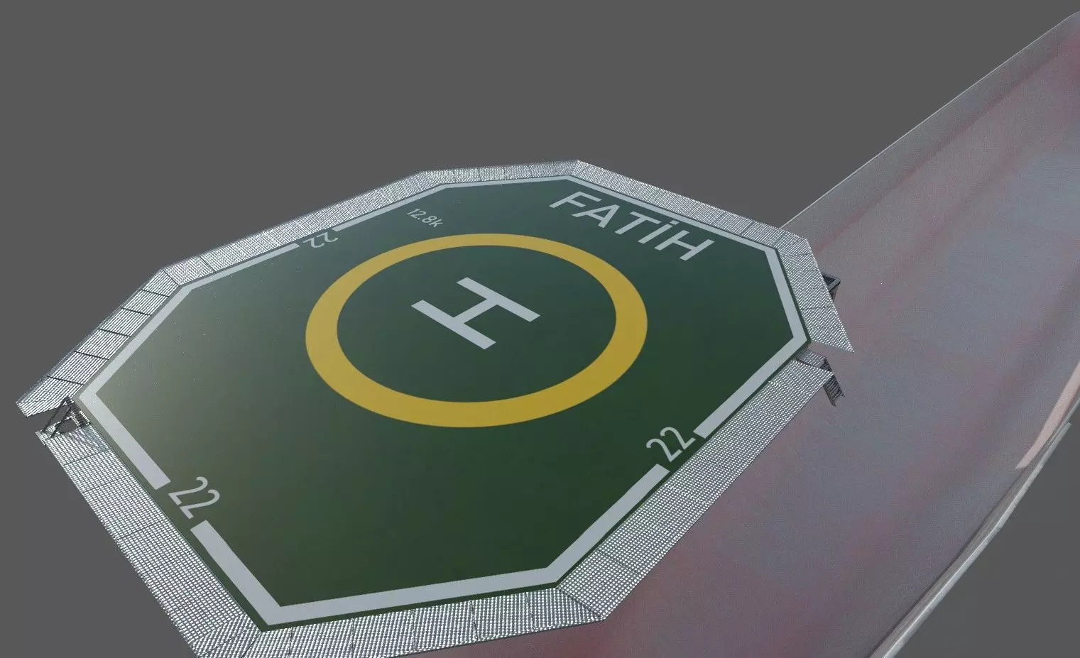 Fatih Deep Drilling Ship 3D model_0