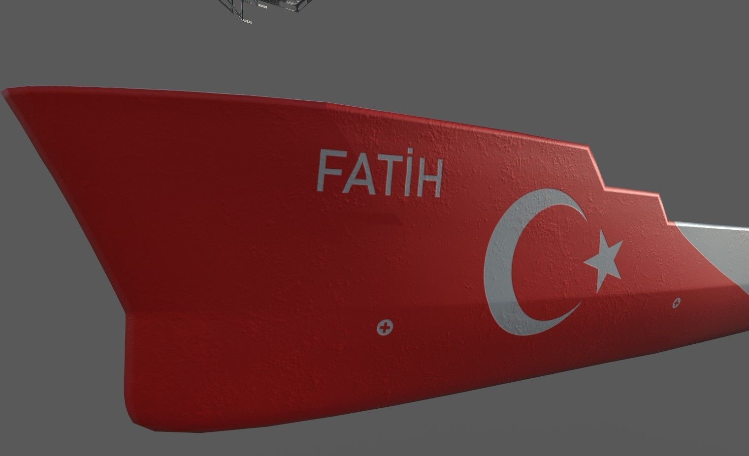Fatih Deep Drilling Ship 3D model_5