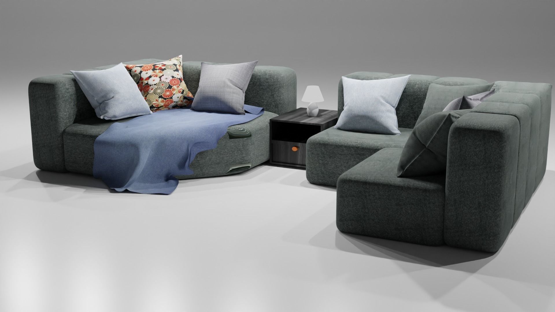 sofa interior 3D model_2
