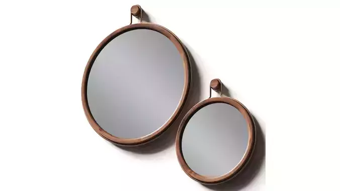 Stellar Works Utility Round Wall Mirrors