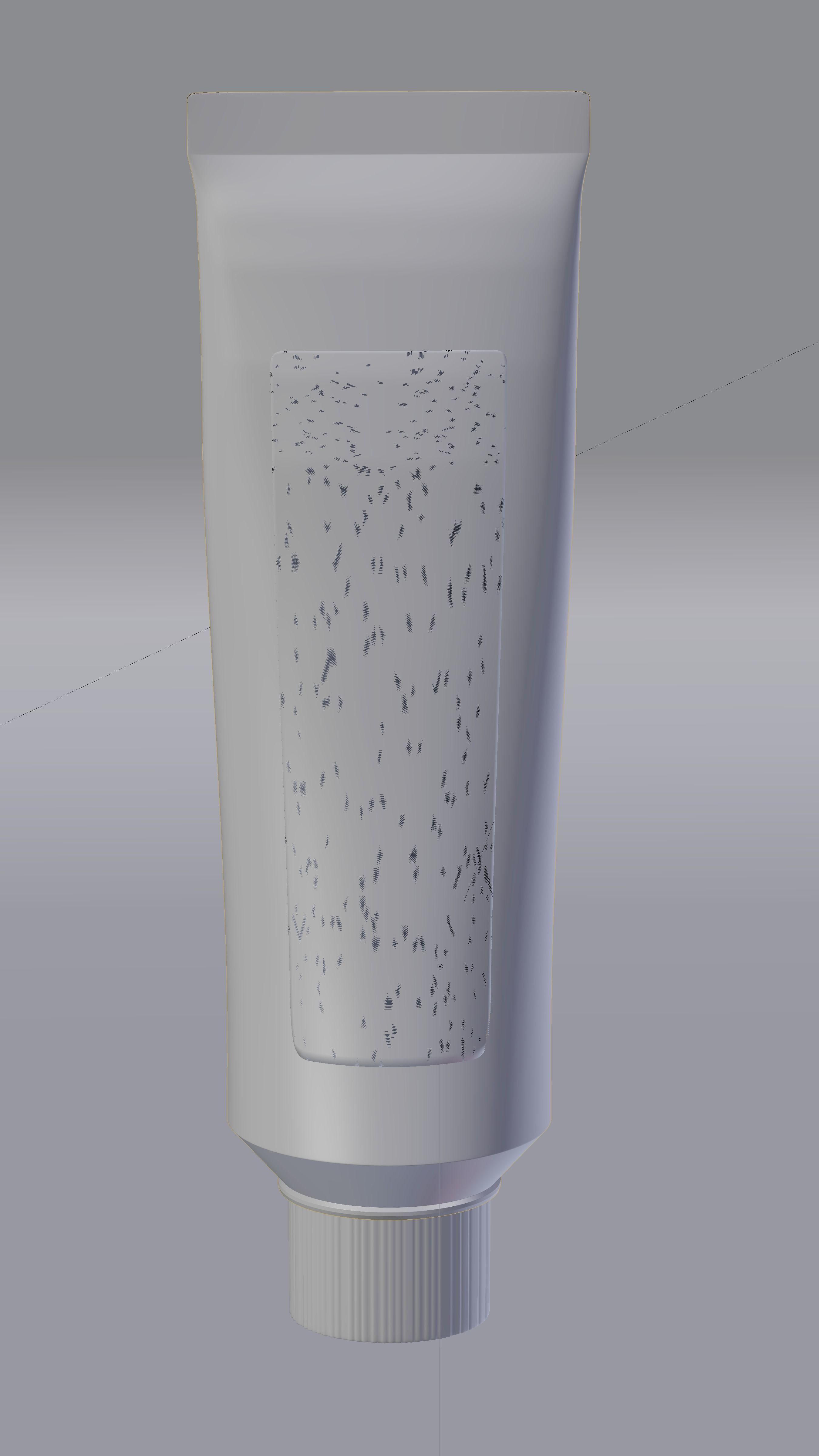 Cream Tube Free 3D model_5