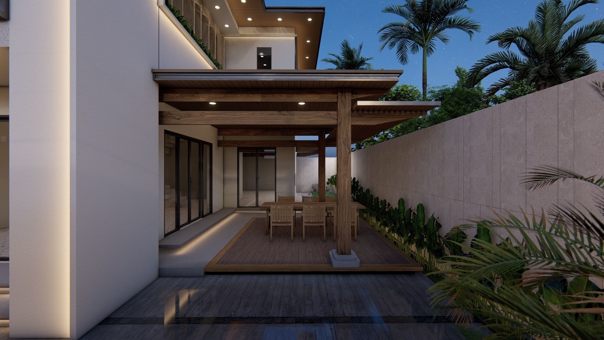 VILLA modern house 3D model_8