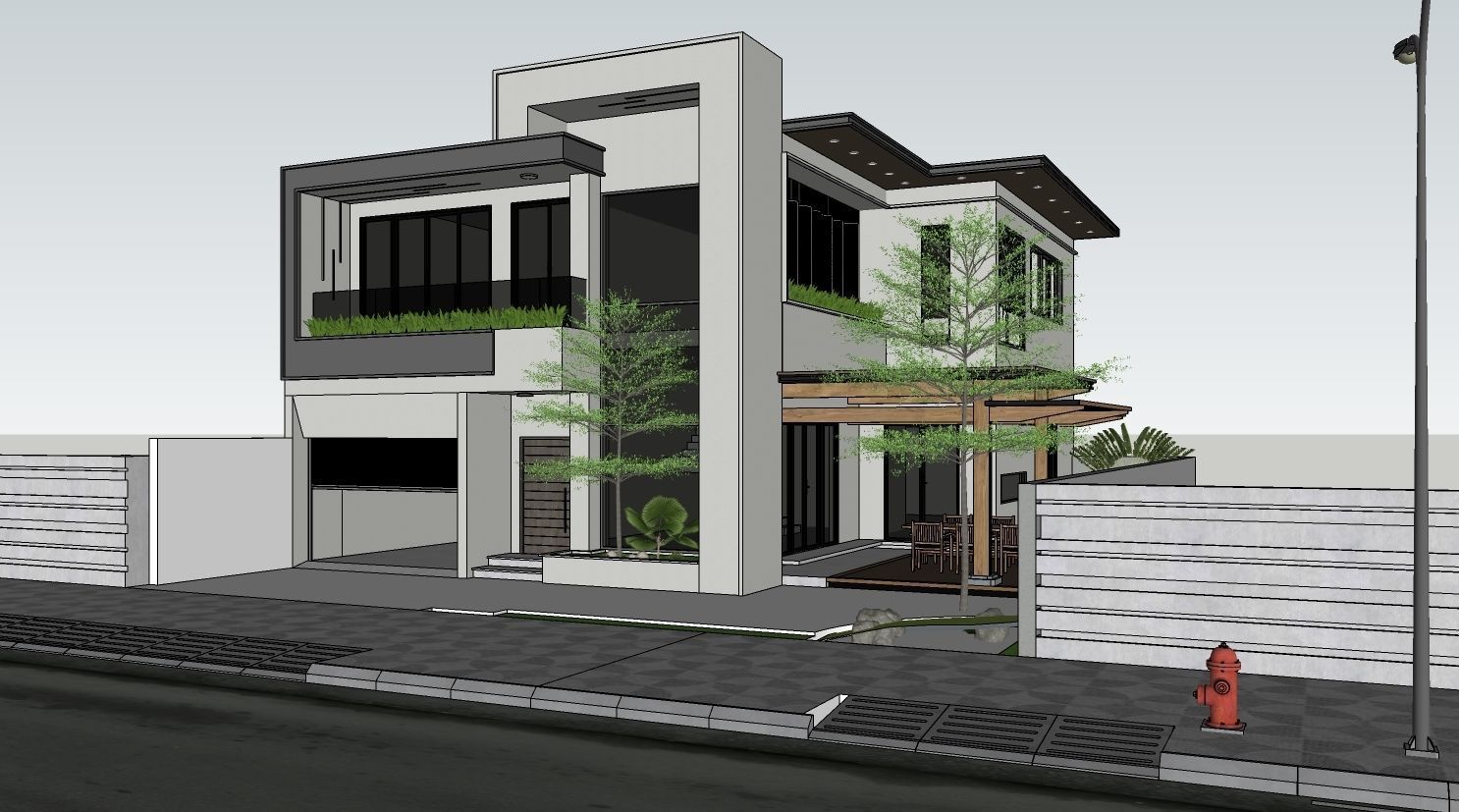 VILLA modern house 3D model_5
