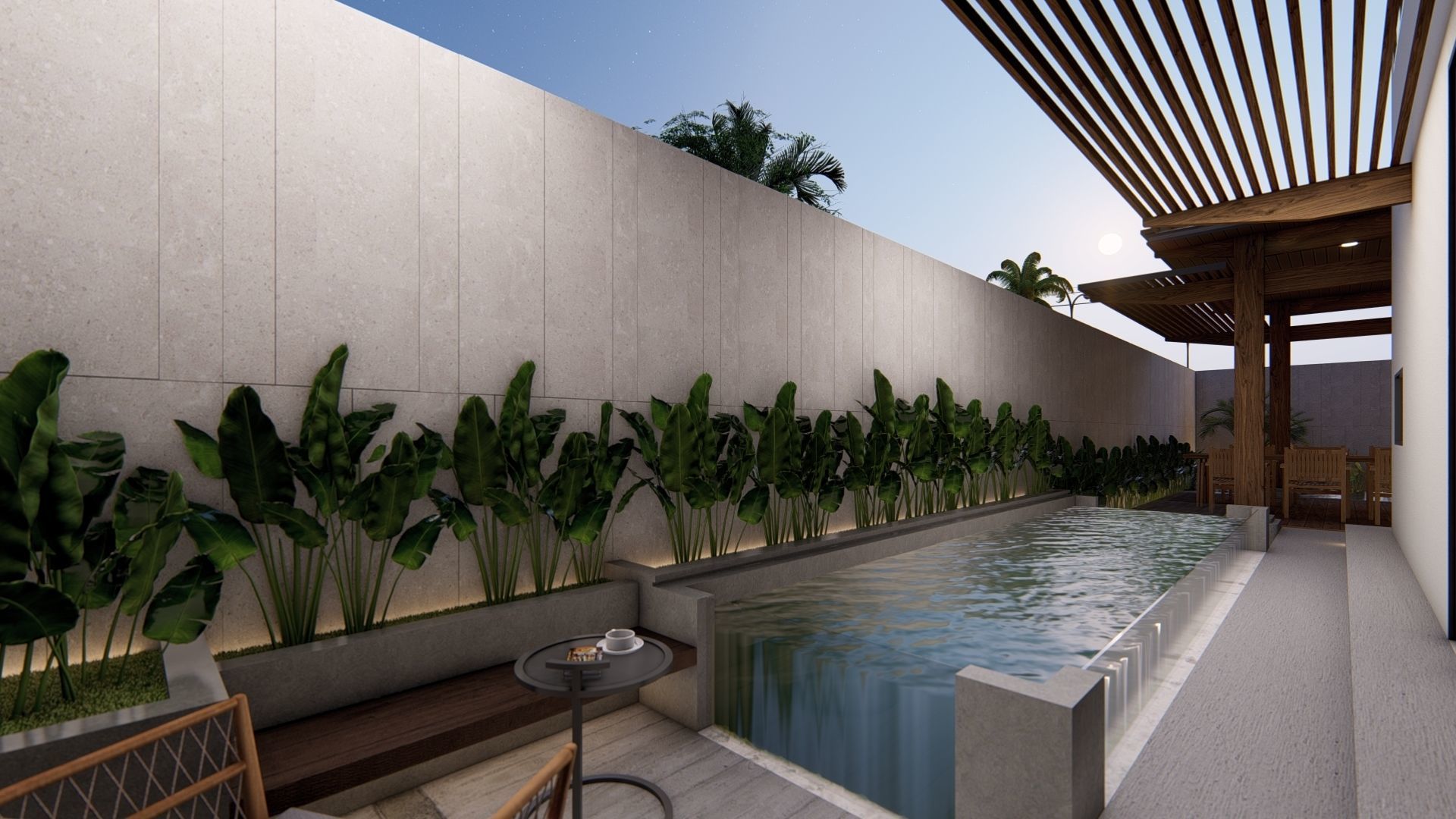 VILLA modern house 3D model_10