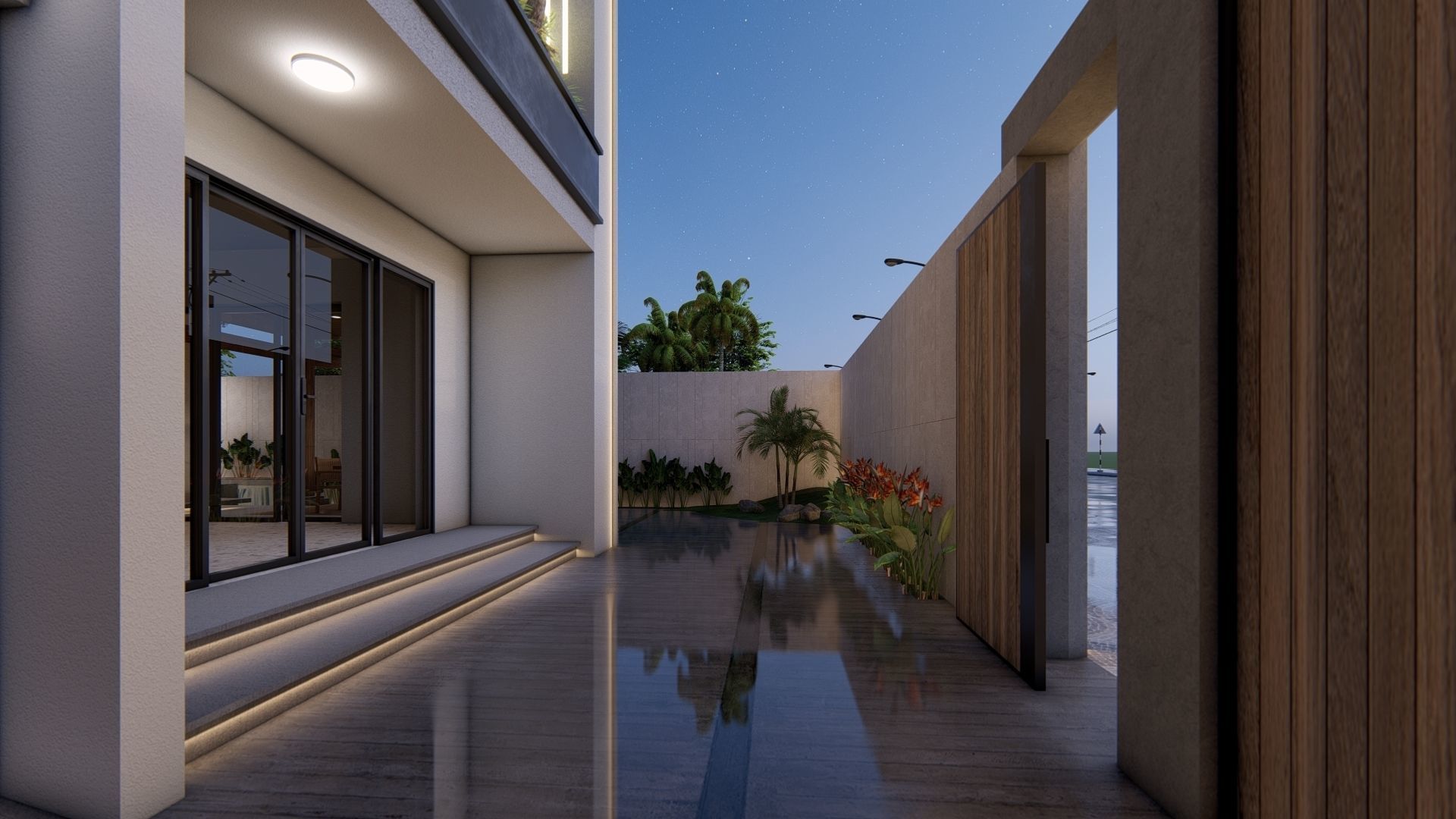 VILLA modern house 3D model_7