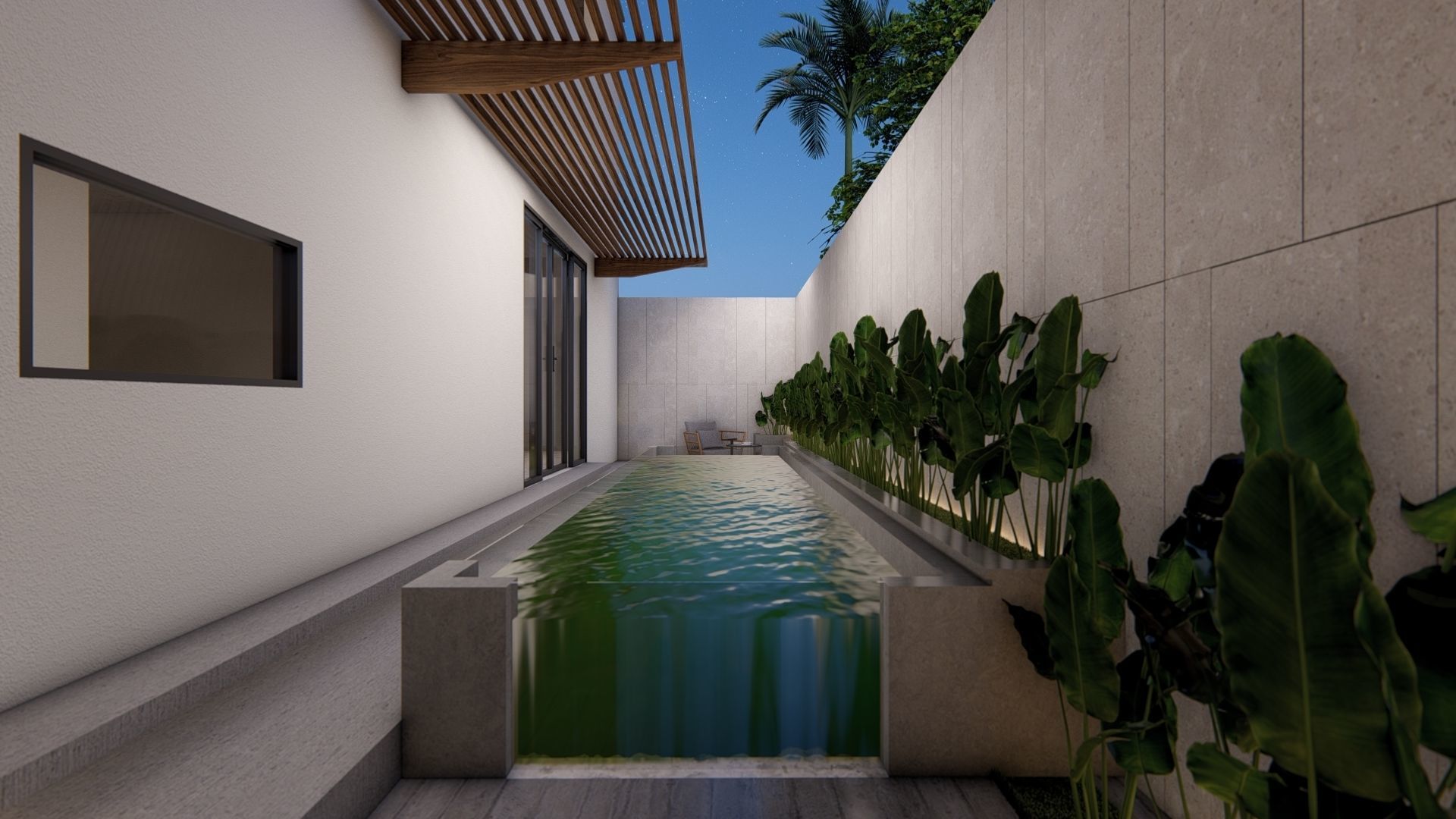 VILLA modern house 3D model_9