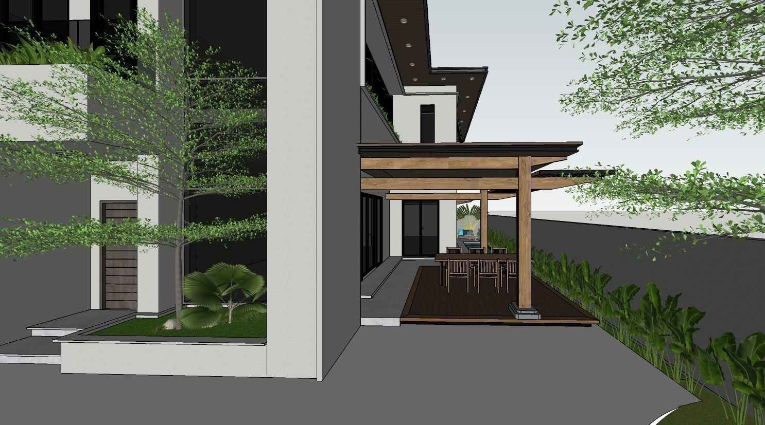 VILLA modern house 3D model_4