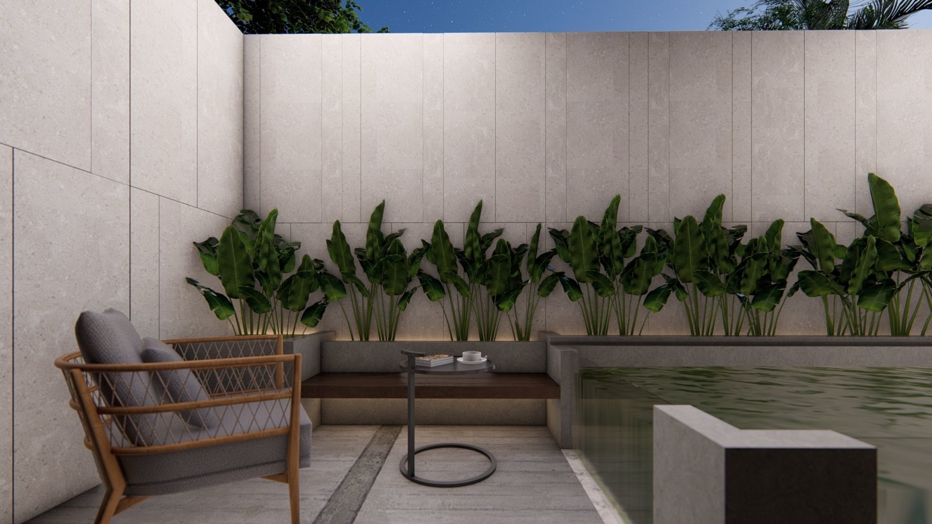 VILLA modern house 3D model_11