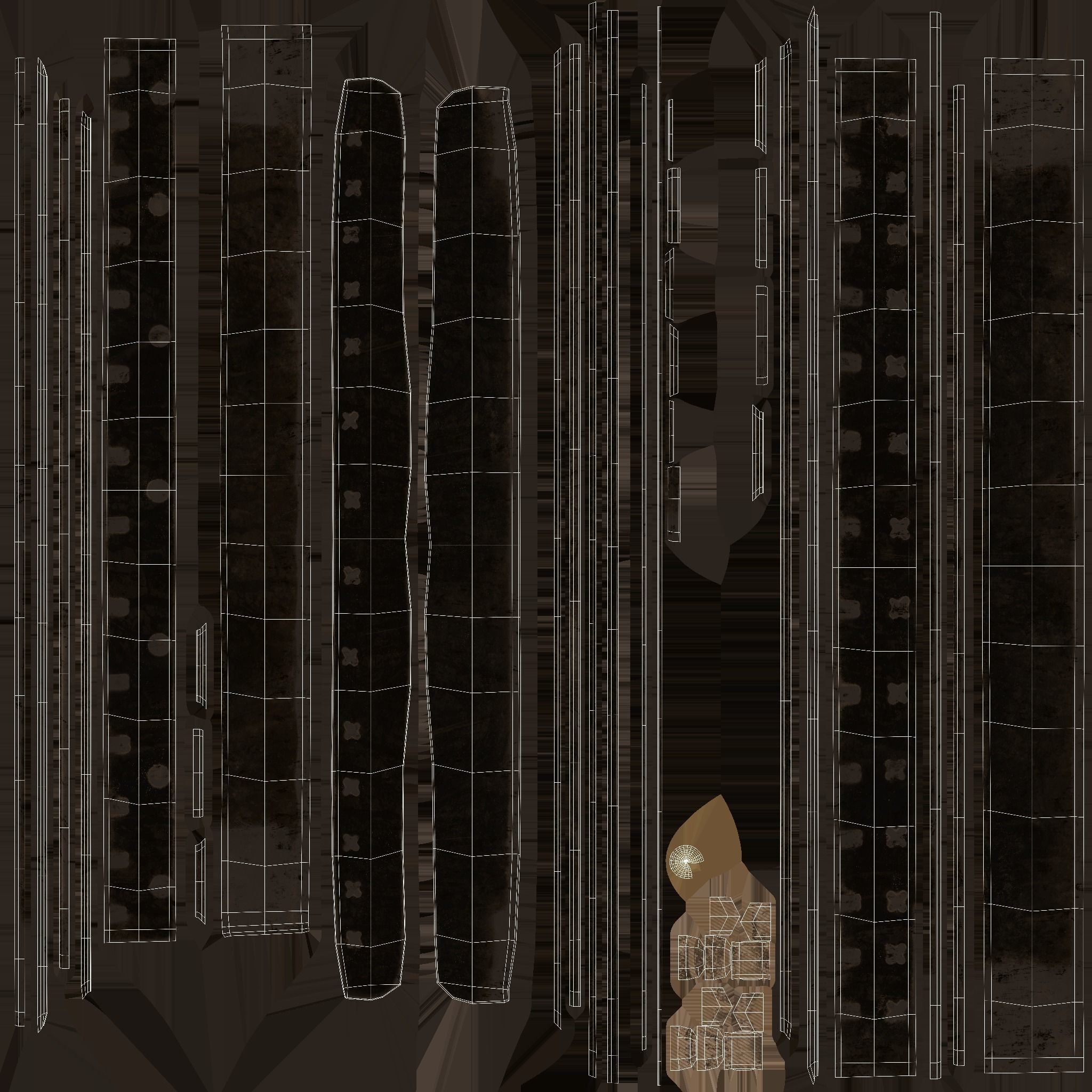 Samurai Helmet 3D model_18