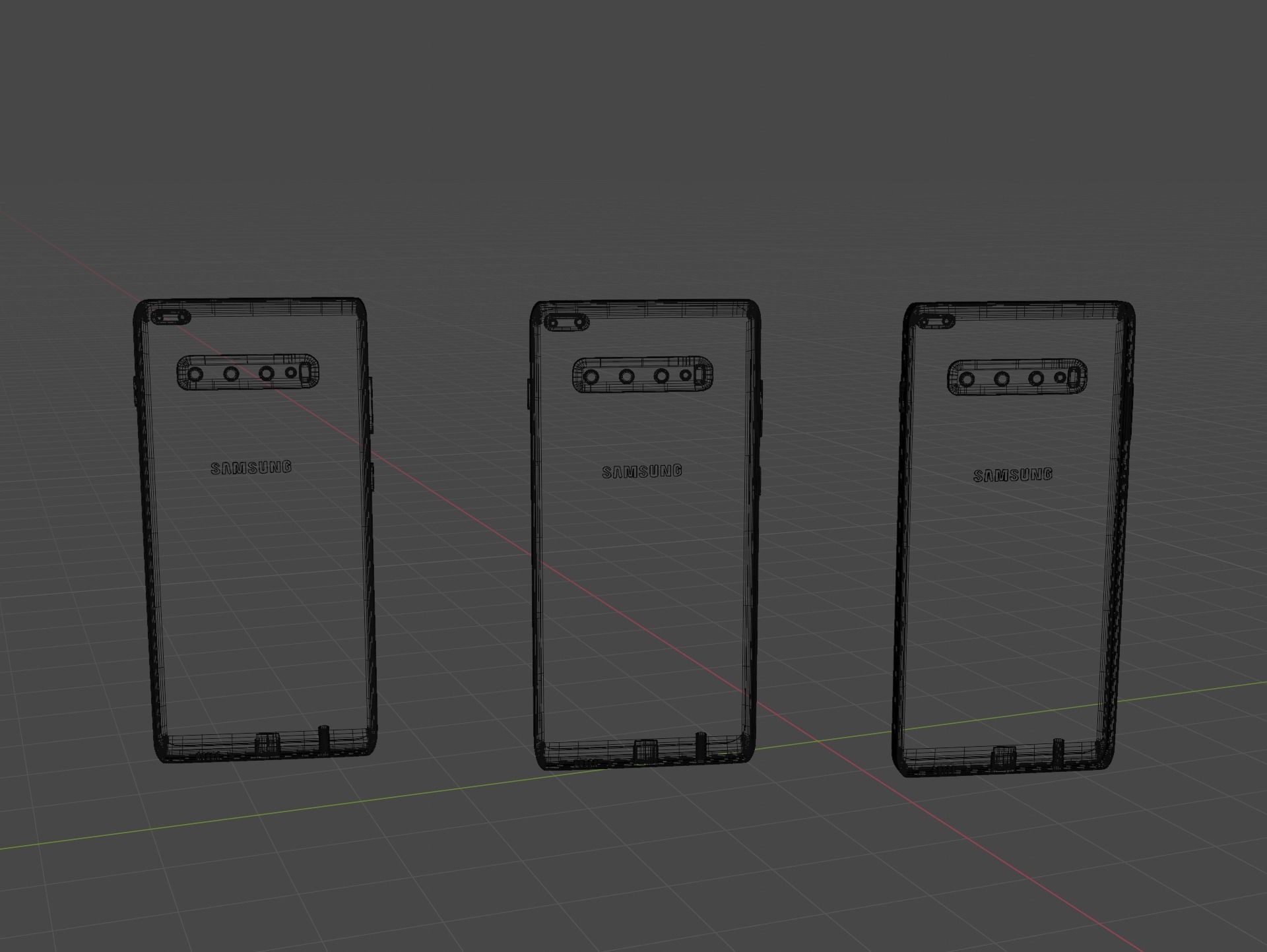 Samsung s10 plus all official colors Free 3D model_9
