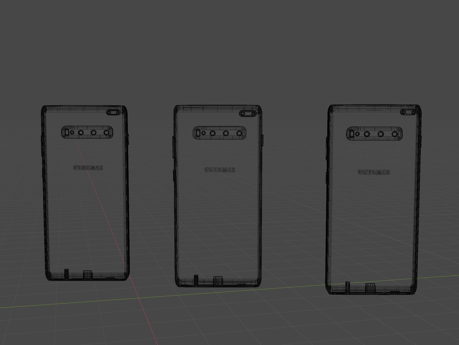 Samsung s10 plus all official colors Free 3D model_10