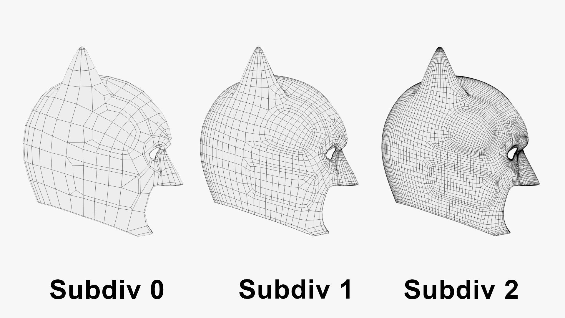 Batman Mask 3D model_16