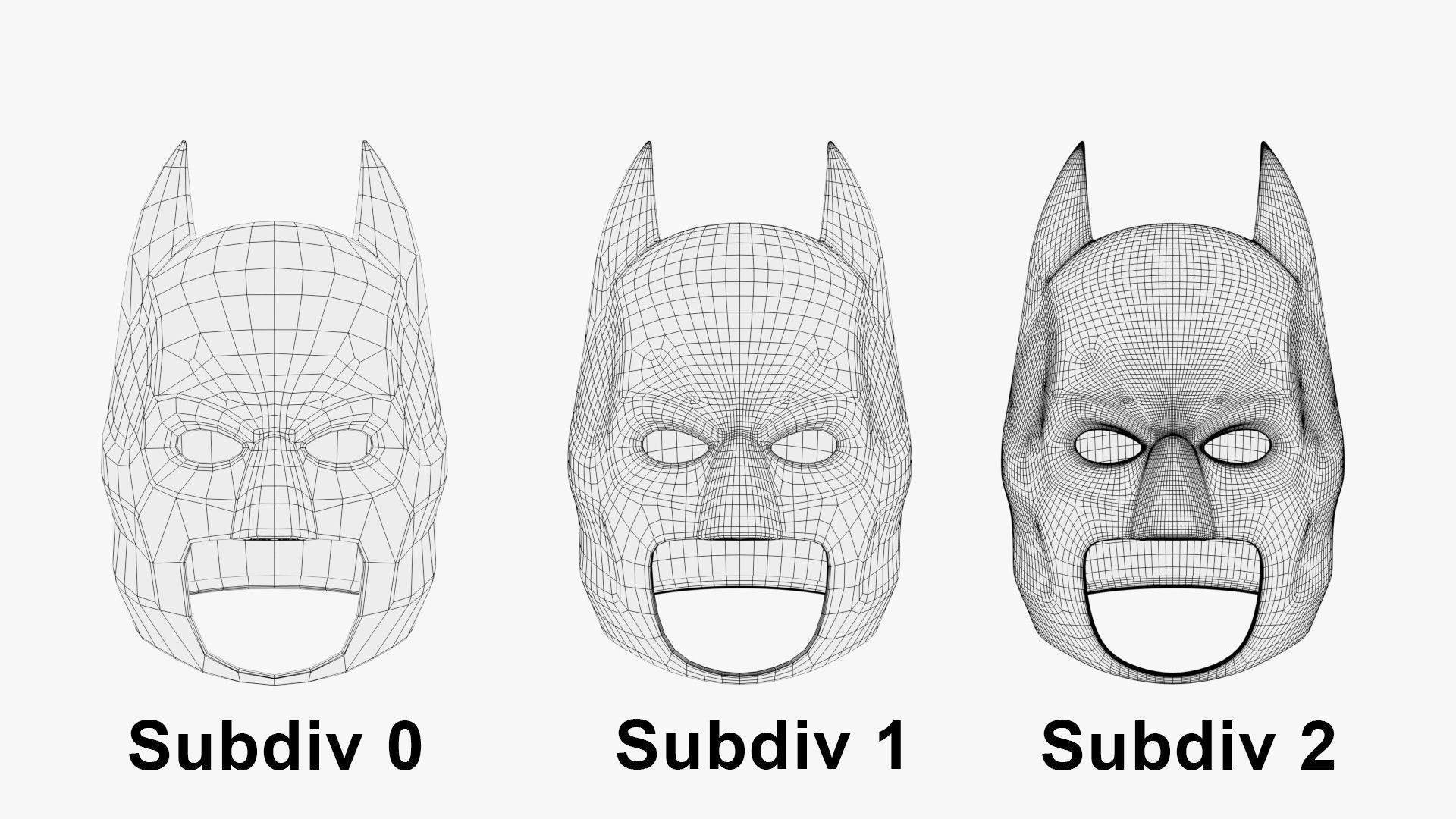 Batman Mask 3D model_15