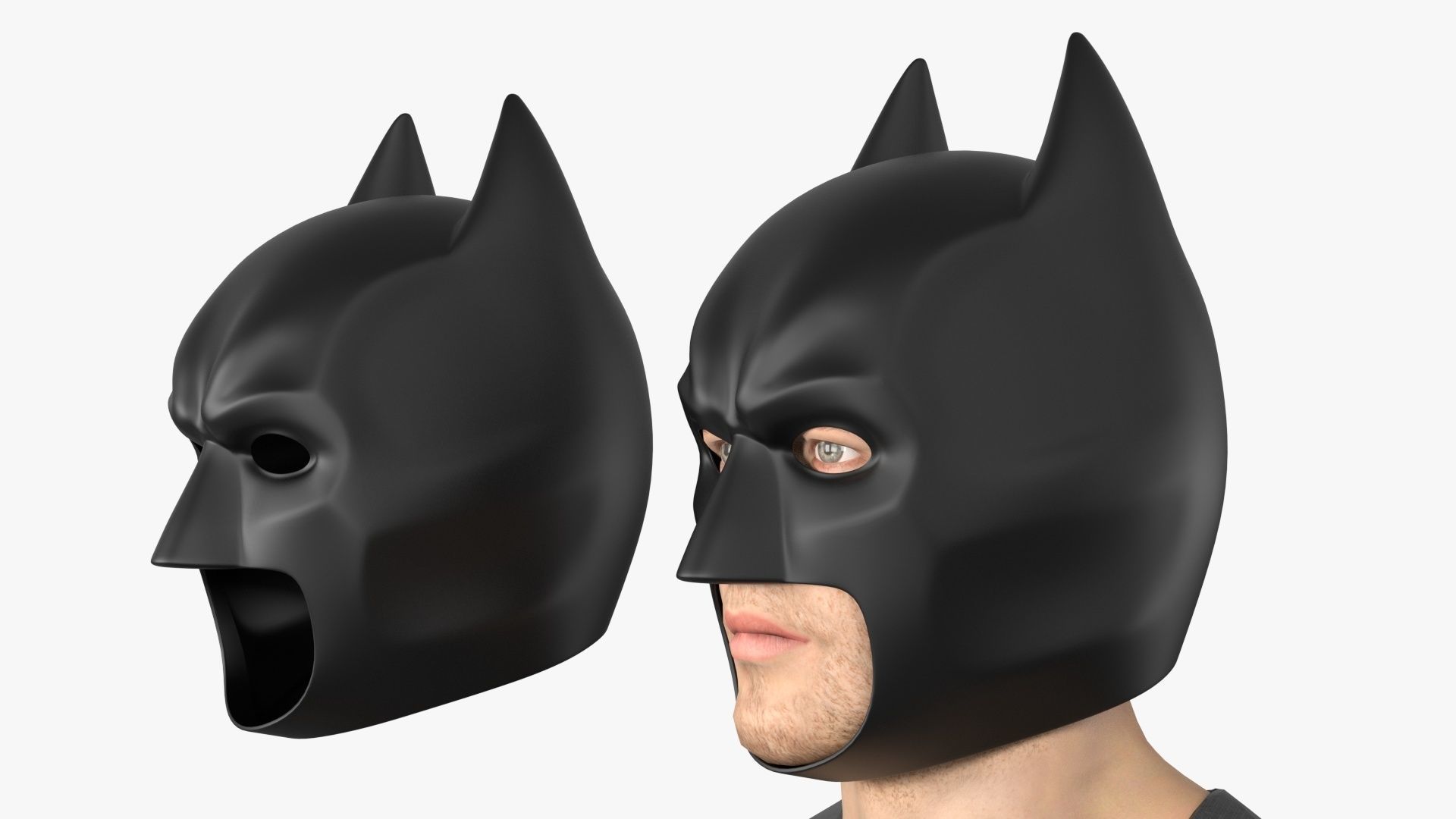 Batman Mask 3D model_2