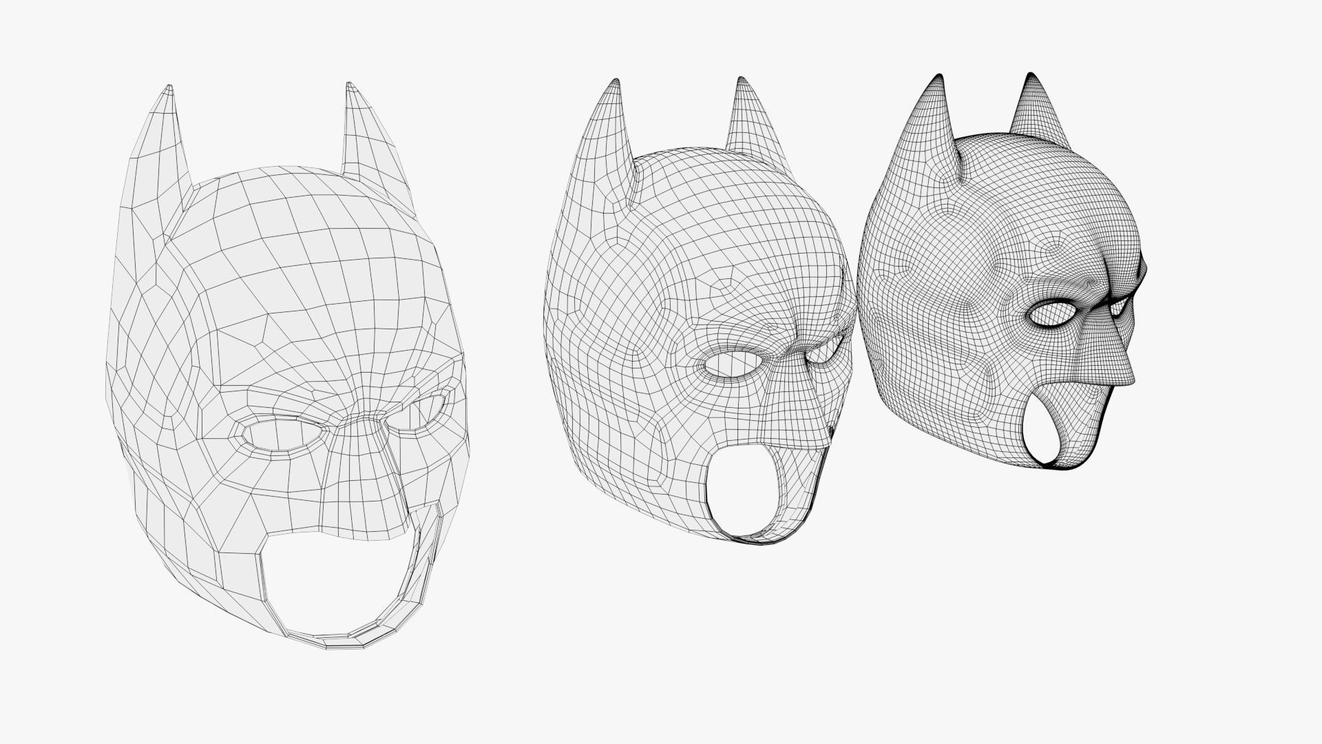 Batman Mask 3D model_17