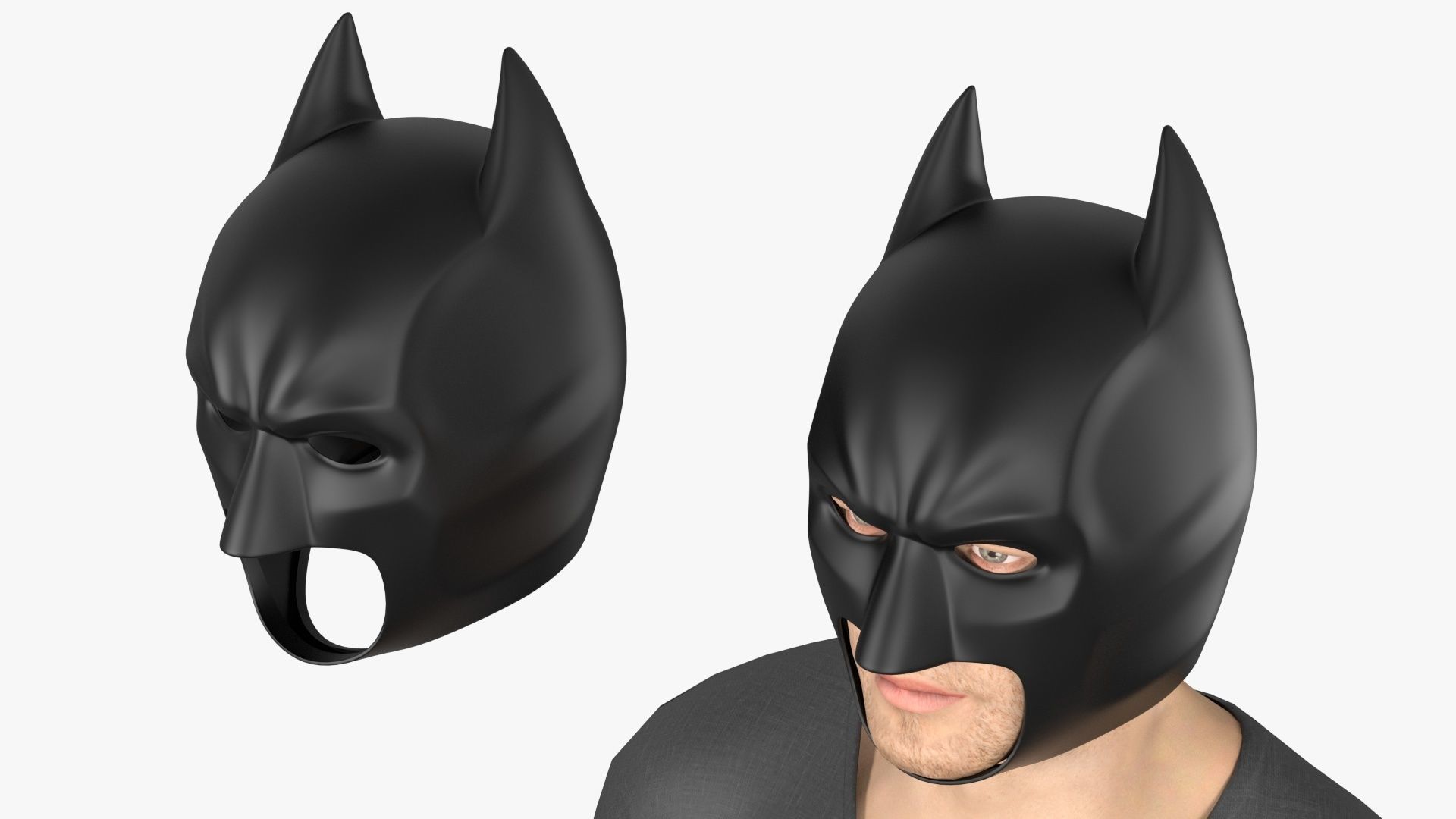Batman Mask 3D model_3