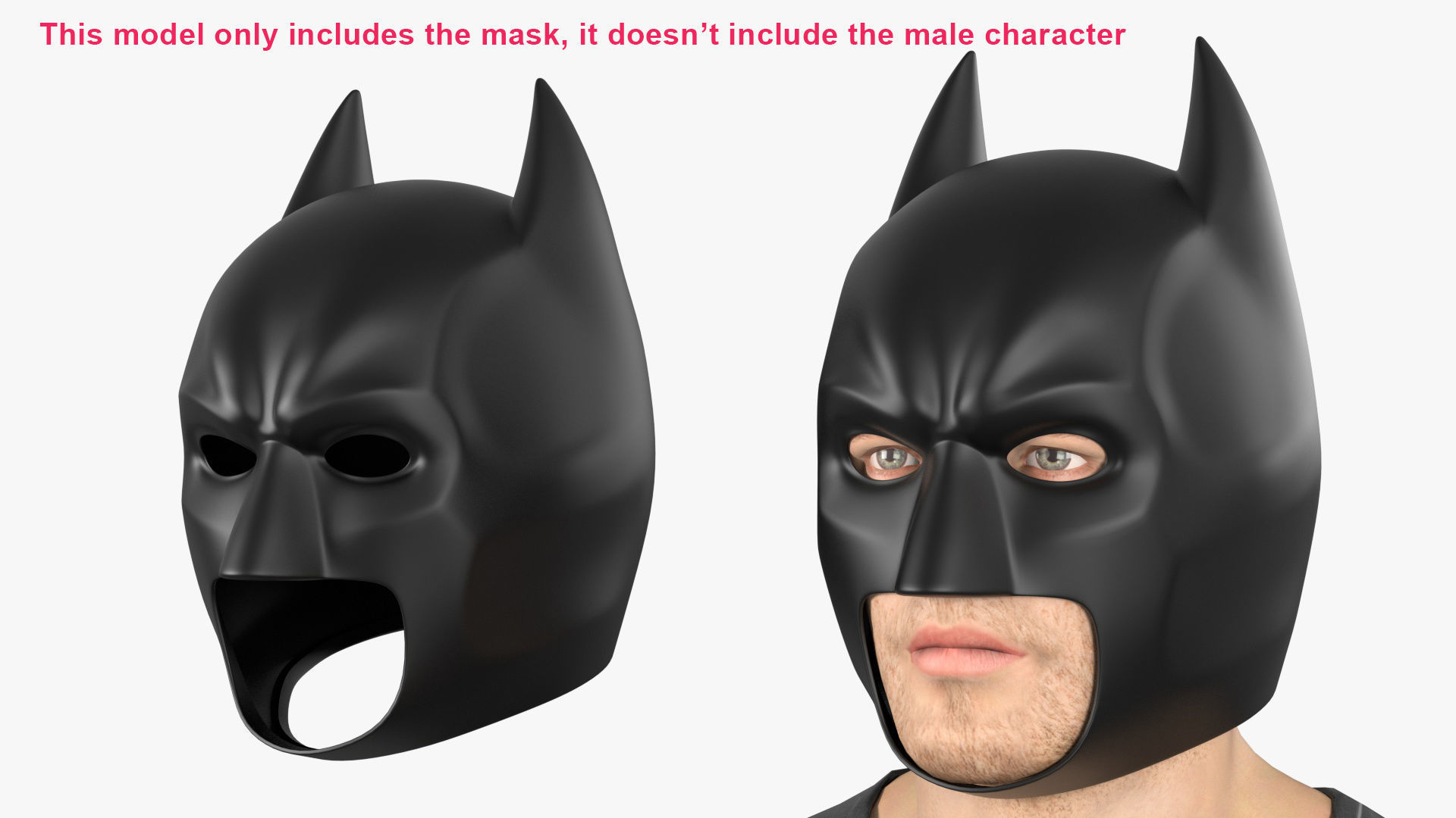 Batman Mask 3D model_1