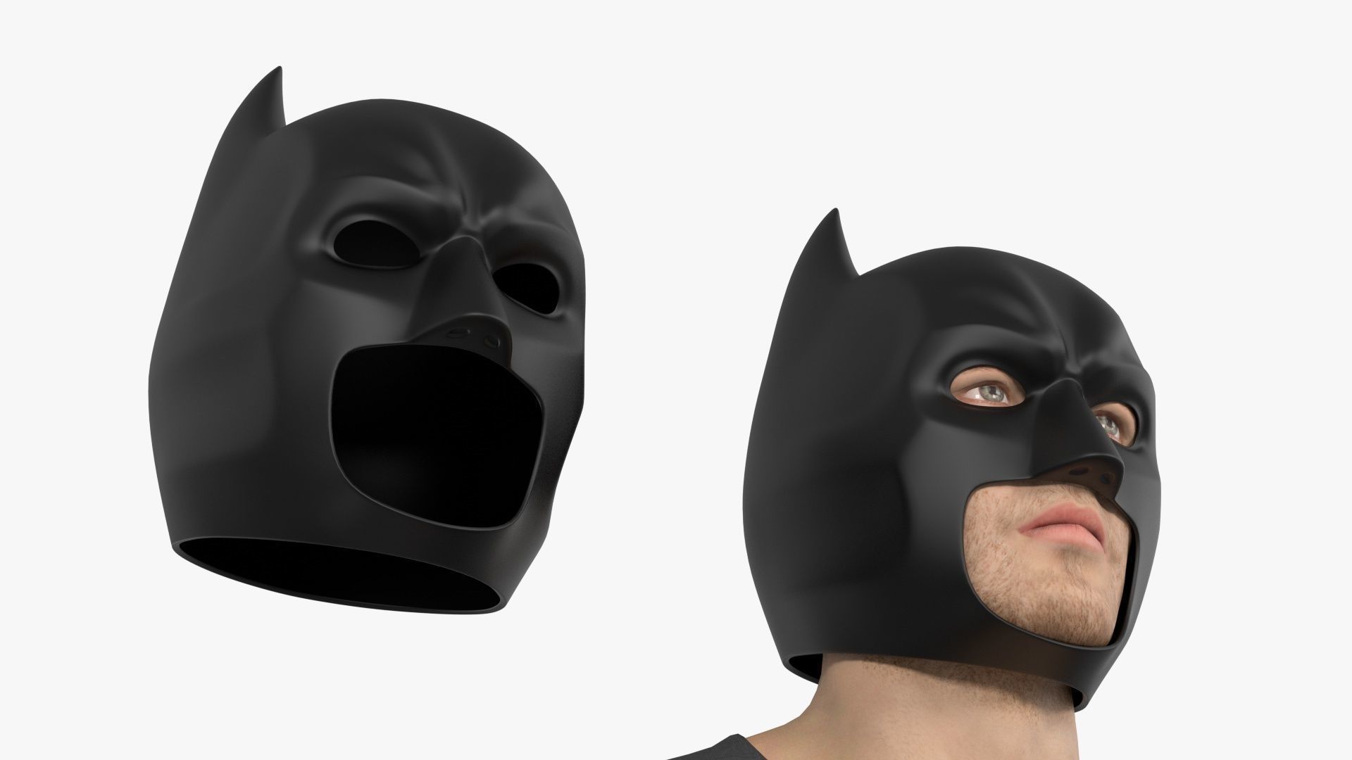 Batman Mask 3D model_9