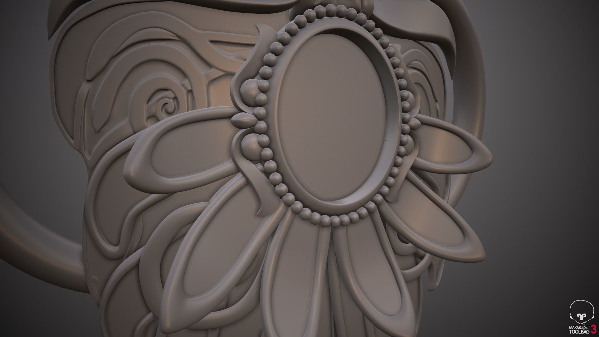 Triss Merigold belt 3D print model_3