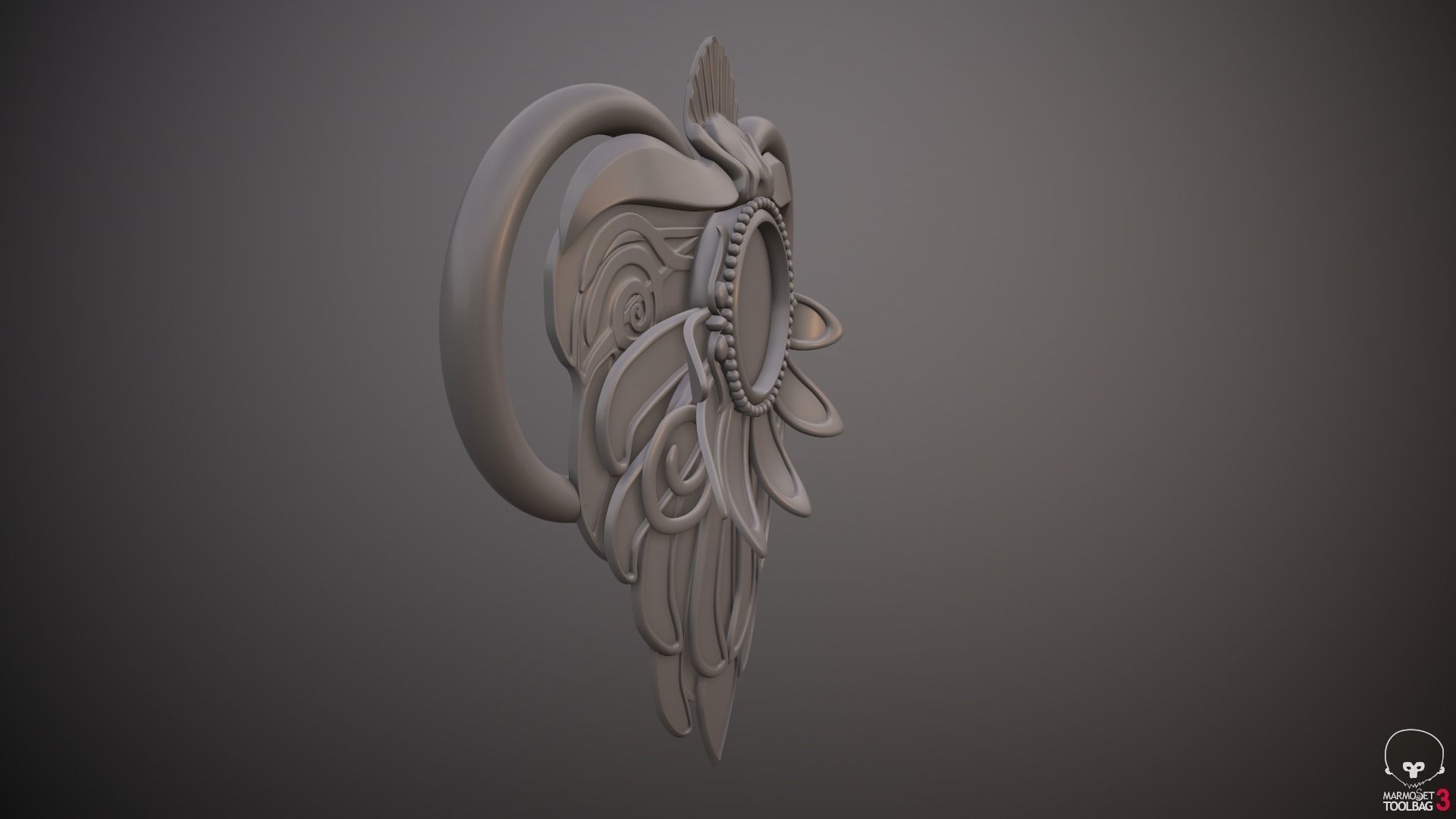 Triss Merigold belt 3D print model_2