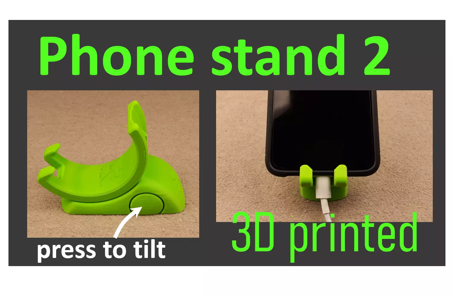 Adjustable phone stand 2 3D print model_0