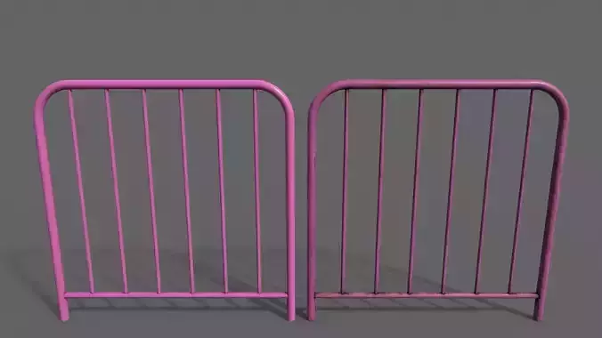 PBR Pedestrian Guard Rail Pink V2