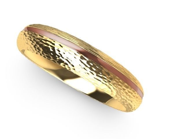 textured designer band stl verified  3D print model_1