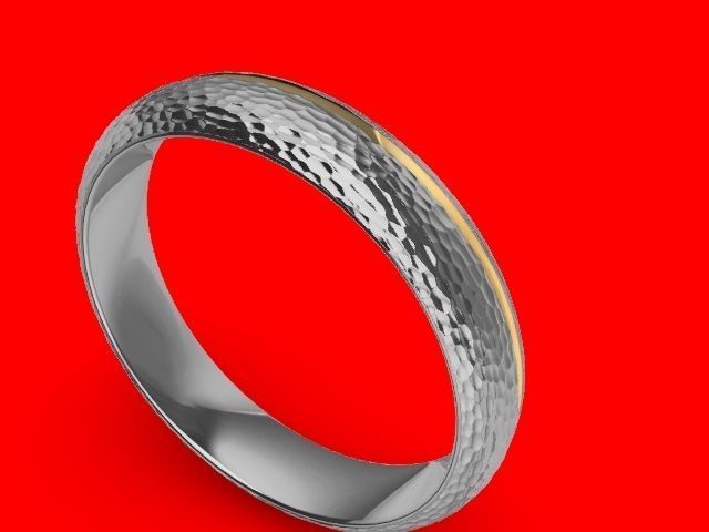 textured designer band stl verified  3D print model_21