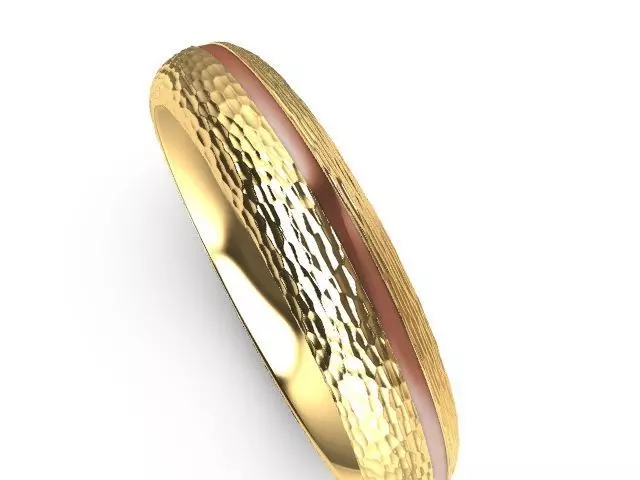 textured designer band stl verified  3D print model_0