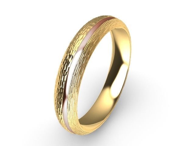 textured designer band stl verified  3D print model_6