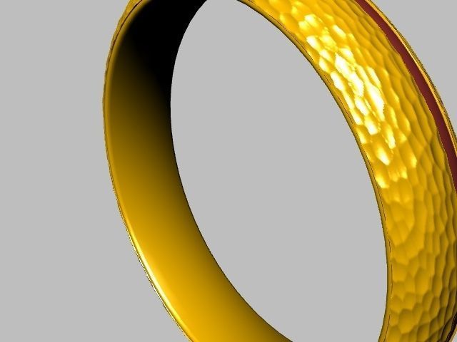 textured designer band stl verified  3D print model_13
