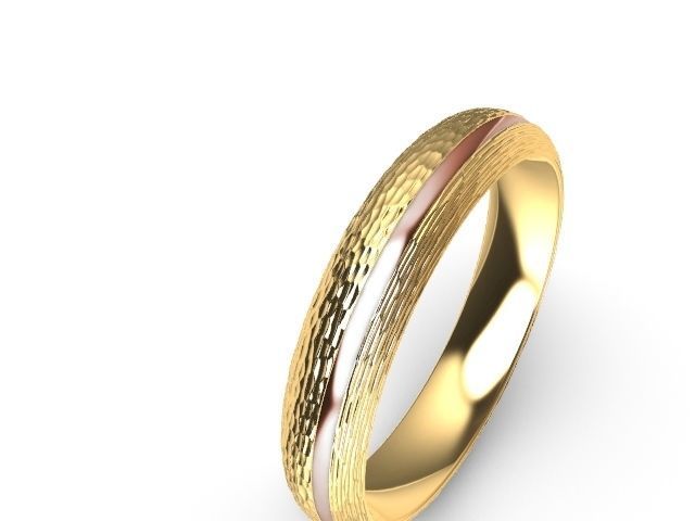 textured designer band stl verified  3D print model_3
