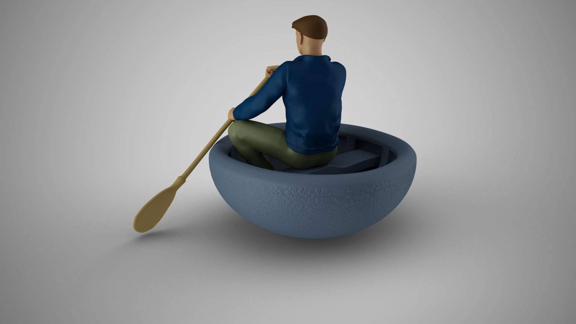 Old Rower 3D print model_6