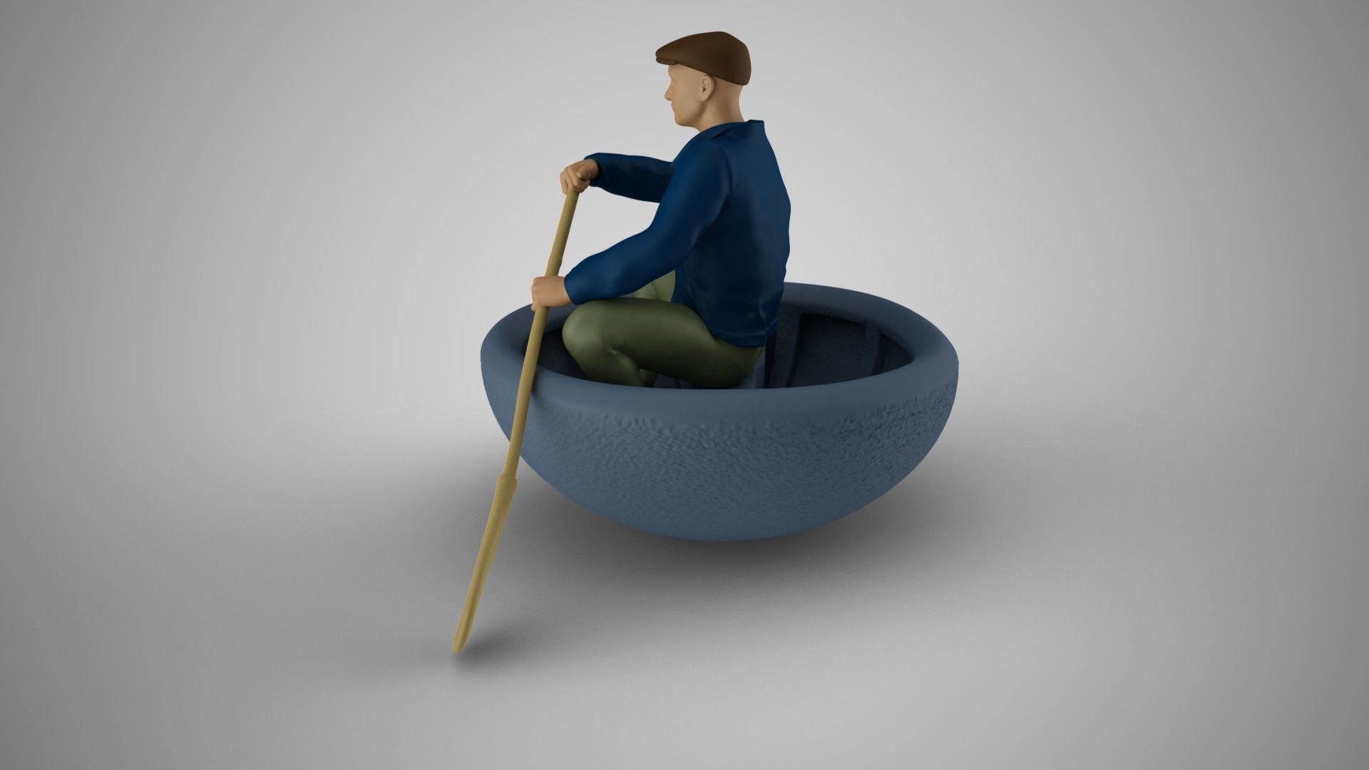 Old Rower 3D print model_7
