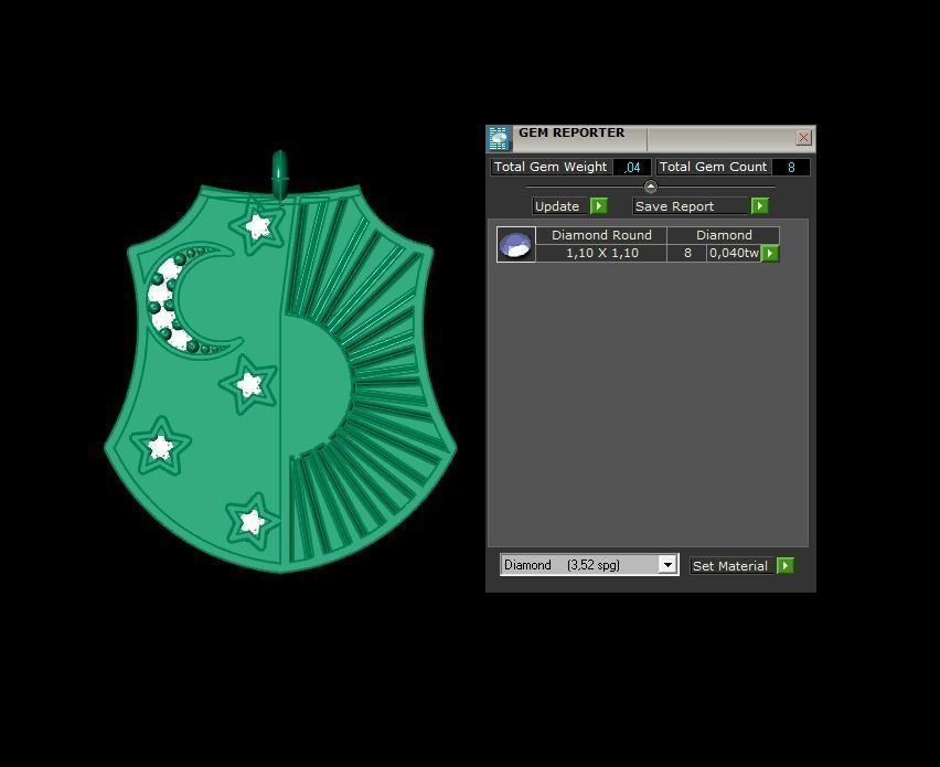 Pendant P144 3D Print Model 3D print model_1