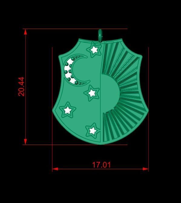 Pendant P144 3D Print Model 3D print model_2