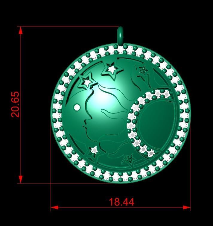 Pendant P145 3D Print Model 3D print model_2