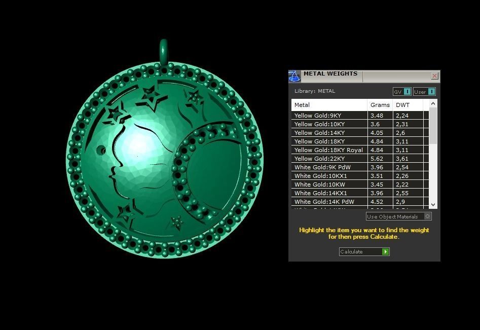 Pendant P145 3D Print Model 3D print model_3