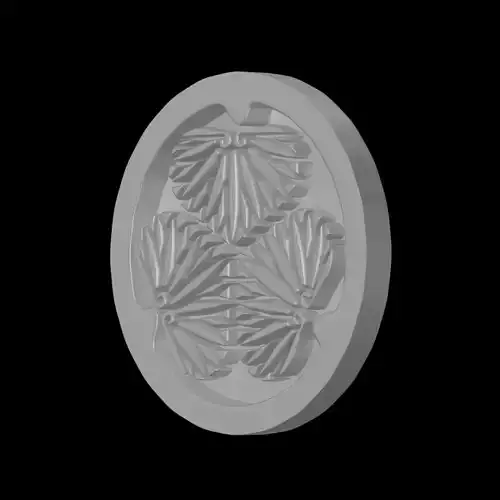 Tokugawa Kamon - Samurai Clan Crest 3D model